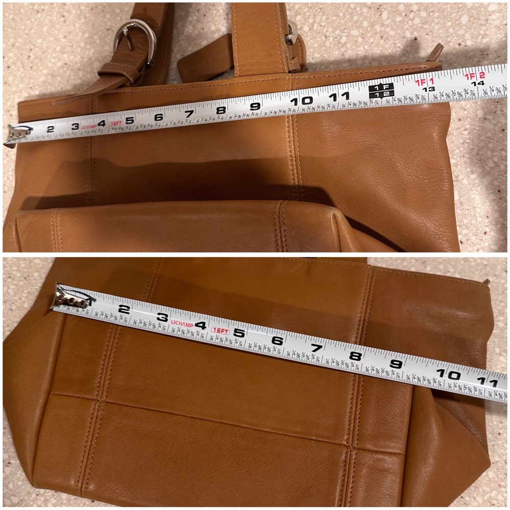 Vintage Coach Waverly Mini Tote Handbag in Saddle/Tan/Buckskin/Camel EUC No.4133 - Picture 13 of 17